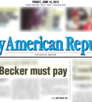Copyright Daily American Republic, June 14, 2013.