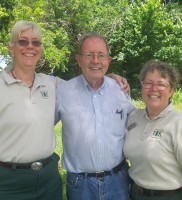 From left to right: Sueanne Cmehil-Warn, Jim Chrisman and Marge VanPraag