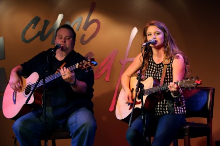 Anna Catherine and Steve Seawright at the Curb Cafe in Nashville