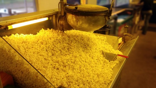Pine Hill Drive-in: Popcorn from a vintage popper more than 40 years old