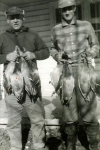 Herb Piper and Paul Woods with a bag limit of mallard ducks