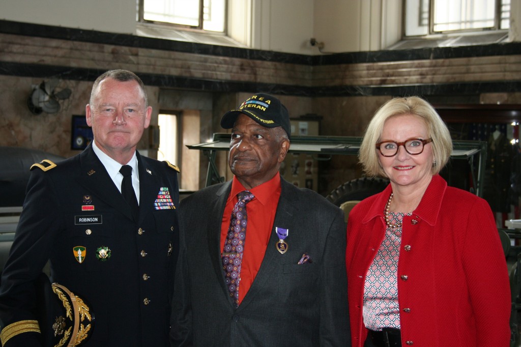 Leo Hardin With Brig. Gen. Robinson and Sen Claire McCaskill