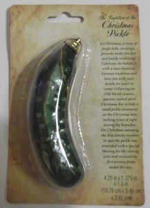 Christmas Pickle with "The Christmas Story" of "Hide The Pickle"