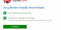 The website has sent an email to each family member asking them to click on a link to join in.