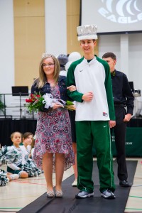 Trey Graham and Summer Ward--Westwood Baptist Academy’s Homecoming King and Queen 2015 (Photo by Logan Harding)